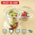 high quality 1.5L pyrex glass casserole with lid